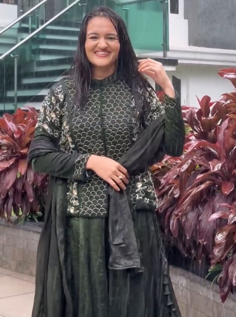 FANCY FENDY SATIN EMBROIDERY CODING WORK TOP LEHENGA WITH DUPATTA PARTY WEAR WHOLESALE PRICE ETHNIC GARMENT (2)