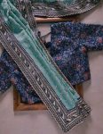 FANCY GEORGETTE EMBROIDERY ZARI, CODING WITH SEQUENCE WORK SAREE WITH UNSTITCHED BLOUSE WEDDING WEAR WHOLESALE PRICE ETHNIC GARMENT (7)