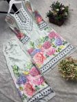 FANCY ITALIAN CHINON SILK FLORAL DIGITAL PRINT WORK CO-ORD SET OFFICE WEAR WHOLESALE PRICE ETHNIC GARMENT (2)