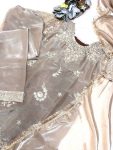 FANCY JIMMY CHOO SILK EMBROIDERY AND SEQUENCE WORK TOP BOTTOM WITH DUPATTA WEDDING WEAR WHOLESALE PRICE ETHNIC GARMENT (4)