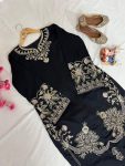 FANCY MUSLIN COTTON THREAD EMBROIDERY WORK CO-ORD SET FESTIVE WEAR WHOLESALE PRICE ETHNIC GARMENT (5)