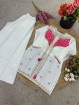 FANCY ROMAN SILK EMBROIDERY CODING SEQUENCE WORK WITH BEADS WORK CO-ORD SET PARTY WEAR WHOLESALE PRICE ETHNIC FARMENT (10)