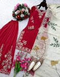 FASHIONABLE CHINON SILK EMBROIDERY SEQUENCE WORK TOP PALAZZO WITH DUPATTA WEDDING WEAR WHOLESALE PRICE ETHNIC GARMENT (2)