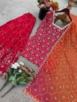 FASHIONABLE GEORGETTE EMBROIDERY SEQUENCE WORK TOP PALAZZO WITH DUPATTA PARTY WEAR WHOLESALE PRICE ETHNIC GARMENT (3)