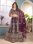 FASHIONABLE NET EMBROIDERY SEQUENCE DESIGN WORK LEHENGA CHOLI WITH DUPATTA (1)