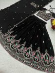 LATEST CHINON EMBROIDERY CODING THREAD WORK LEHENGA CHOLI WITH DUPATTA WEDDING WEAR WHOLESALE PRICE ETHNIC GARMENT (2)