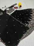 LATEST CHINON EMBROIDERY CODING THREAD WORK LEHENGA CHOLI WITH DUPATTA WEDDING WEAR WHOLESALE PRICE ETHNIC GARMENT (2)