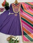 LATEST COTTON EMBROIDERY SEQUENCE WORK WITH REAL MIRROR WORK TOP BOTTOM WITH DUAPTTA FESTIVE WEAR WHOLESALE PRICE ETHNIC GARMENT (3)