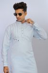 LATEST COTTON THREAD LACE WORK MEN’S KURTA PAYJAMA FESTIVE WEAR WHOLESALE PRICE ETHNIC GARMENT (3)
