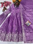 LATEST JIMMY CHOO EMBROIDERY THREAD WORK GOWN BOTTOM WITH DUPATTA PARTY WEAR WHOLESALE PRICE ETHNIC GARMENT (9)
