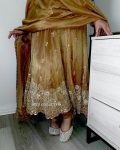 LATEST JIMMY CHOO EMBROIDERY THREAD WORK GOWN BOTTOM WITH DUPATTA PARTY WEAR WHOLESALE PRICE ETHNIC GARMENT (3)
