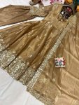 LATEST JIMMY CHOO EMBROIDERY THREAD WORK GOWN BOTTOM WITH DUPATTA PARTY WEAR WHOLESALE PRICE ETHNIC GARMENT (3)