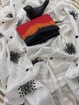 LATEST KOTA DORIYA WEAVING CHECKS PATTERN WITH EMBROIDERY WORK SAREE WITH UNSTITCHED BLOUSE CASUAL WEAR WHOLESALE PRICE ETHNIC GARMENT (4)