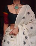 LATEST KOTA DORIYA WEAVING CHECKS PATTERN WITH EMBROIDERY WORK SAREE WITH UNSTITCHED BLOUSE CASUAL WEAR WHOLESALE PRICE ETHNIC GARMENT (4)