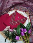 LATEST PARAMPARA SILK EMBROIDERY WORK TOP BOTTOM WITH DUPATTA FORMAL WEAR WHOLESALE PRICE ETHNIC GARMENT (6)
