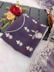 LATEST SHIMMER SILK SEQUENCE EMBROIDERY WORK SAREE WITH UNSTITCHED BLOUSE WEDDING WEAR WHOLESALE PRICE ETHNIC GARMENT (12)