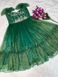LATEST TISSUE SILK HANDWORK ONE PIECE FESTIVE WEAR WHOLESALE PRICE ETHNIC GARMENT (8)