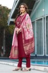 LATEST VISCOSE SILK MULTI EMBROIDERY THREAD, WITH HAND WORK TOP BOTTOM WITH DUPATTA OFFICE WEAR WHOLESALE PRICE ETHNIC GARMENT (8)