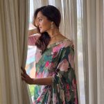 MODERN CHINON SILK DIGITAL PRINTED HANDWORK MOTI CUT-DANA WORK SAREE WITH STITCHED BLOUSE PARTY WEAR WHOLESALE PRICE ETHNIC GARMENT (2)