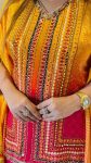 MODERN CHINON SILK ORIGINAL MIRROR, STONE, MOTI & MULTI- SEQUENCE LACE WORK KAFTAN DHOTI SET FESTIVE WEAR WHOLESALE PRICE ETHNIC GARMENT (2)