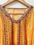 MODERN CHINON SILK ORIGINAL MIRROR, STONE, MOTI & MULTI- SEQUENCE LACE WORK KAFTAN DHOTI SET FESTIVE WEAR WHOLESALE PRICE ETHNIC GARMENT (2)