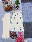 @MODERN COTTON EMBROIDERY WORK WITH RIVET MOTI WORK TOP BOTTOM WITH DUPATTA FORMAL WEAR WHOLESALE PRICE ETHNIC GARMENT (7)