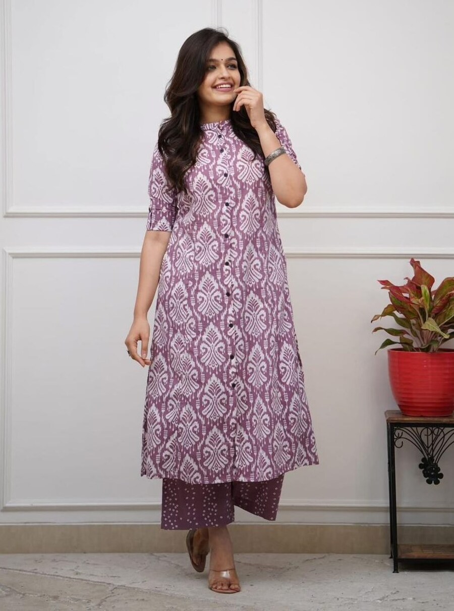 MODERN COTTON PRINTED WORK TOP PENT SET OFFICE WEAR WHOLESALE PRICE ETHNIC GARMENT (5)