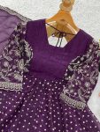 MODERN CRUNCHY SILK EMBROIDERY SEQUENCE WORK TOP PALAZZO WITH DUPATTA FESTIVE WEAR WHOLESALE PRICE ETHNIC GARMENT (3)