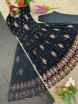 MODERN GEORGETTE EMBROIDERY SEQUENCE WORK GOWN BOTTOM WITH DUPATTA FESTIVE WEAR WHOLESALE PRICE ETHNIC GARMENT (2)