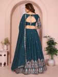 MODERN GEORGETTE EMBROIDERY WORK LEHENGA CHOLI WITH DUPATTA WEDDING WEAR WHOLESALE PRICE ETHNIC GARMENT (23)