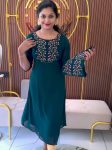 MODERN GEORGETTE EMBROIDERY WORK ONLY KURTI RAMA