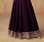 MODERN GEORGETTE EMBROIDERY ZARI SEQUENCE WORK GOWN FESTIVE WEAR WHOLESALE PRICE ETHNIC GARMENT (3)