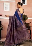 MODERN LICHI SILK JACQUARD WORK SAREE WITH UNSTITCHED BLOUSE FESTIVE WEAR WHOLESALE PRICE ETHNIC GARMENT (5)