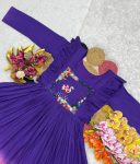 MODERN MUL MUL COTTON HANDWORK ONE PIECE PARTY WEAR WHOLESALE PRICE ETHNIC GARMENT (3)