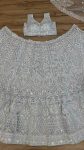 MODERN NET SEQUENCE, THREAD WORK LEHENGA CHOLI WITH DUPATTA RECEPTION WEAR WHOLESALE PRICE ETHNIC GARMENT (2)