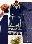 MOODERN GEORGETTE EMBROIDERY SEQUENCE WORK TOP BOTTOM WITH DUPATTA FESTIVE WEAR WHOLESALE PRICE ETHNIC GARMENT (2)