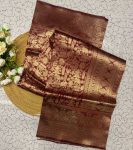 NEW ARRIVAL BANARASI SOFT SILK GOLD ZARI WEAVING WORK SAREE WITH UNSTITCHED BLOUSE FESTIVE WEAR WHOLESALE PRICE ETHNIC GARMENT (5)