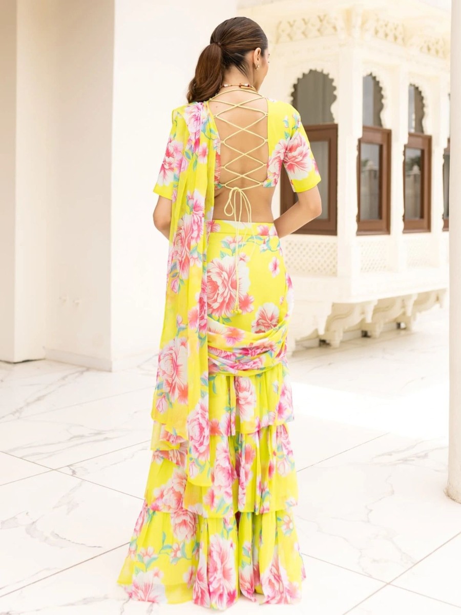 NEW ARRIVAL GEORGETTE DIGITAL PRINT WORK LEHENGA SAREE AND BLOUSE WITH ATTACHED DUPATTA PARTY WEAR WHOLESALE PRICE ETHNIC GARMENT (50)