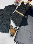 NEW ARRIVAL GEORGETTE FANCY DIGITAL PRINT WITH FANCY BELT WORK TOP SHARARA WITH DUPATTA FESTIVE WEAR WHOLESALE PRICE ETHNIC GARMENT (5)