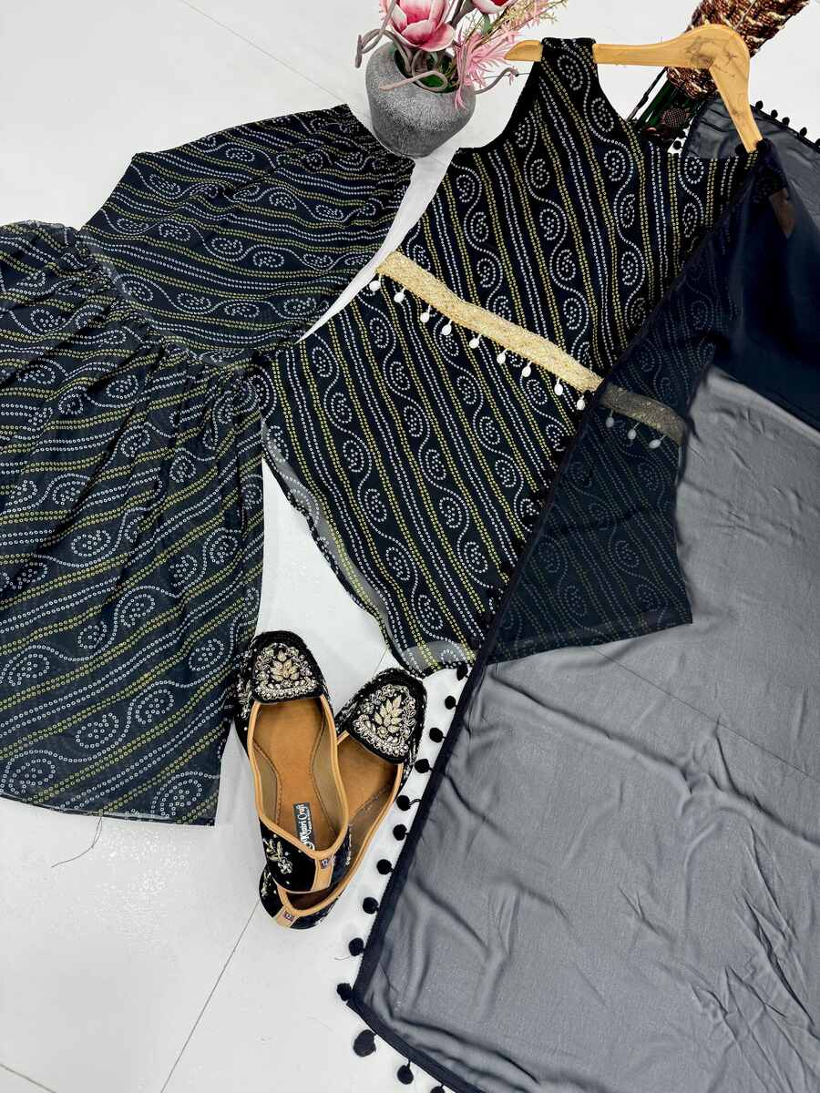 NEW ARRIVAL GEORGETTE FANCY DIGITAL PRINT WITH FANCY BELT WORK TOP SHARARA WITH DUPATTA FESTIVE WEAR WHOLESALE PRICE ETHNIC GARMENT (7)