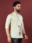 NEW ARRIVAL JUTE COTTON DIGITAL PRINTED MEN’S SHIRT DAILY WEAR WHOLESALE PRICE ETHNIC GARMENT (6)