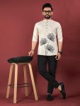 NEW ARRIVAL JUTE COTTON DIGITAL PRINTED MEN’S SHIRT DAILY WEAR WHOLESALE PRICE ETHNIC GARMENT (2)