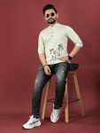 NEW ARRIVAL JUTE COTTON DIGITAL PRINTED MEN’S SHIRT DAILY WEAR WHOLESALE PRICE ETHNIC GARMENT (6)