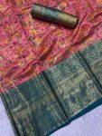 NEW ARRIVAL KANJIVARAM SILK GOLD ZARI RICH WEAVING WORK SAREE WITH UNSTITCHED BLOUSE FESTIVE WEAR WHOLESALE PRICE ETHNIC GARMENT (23)