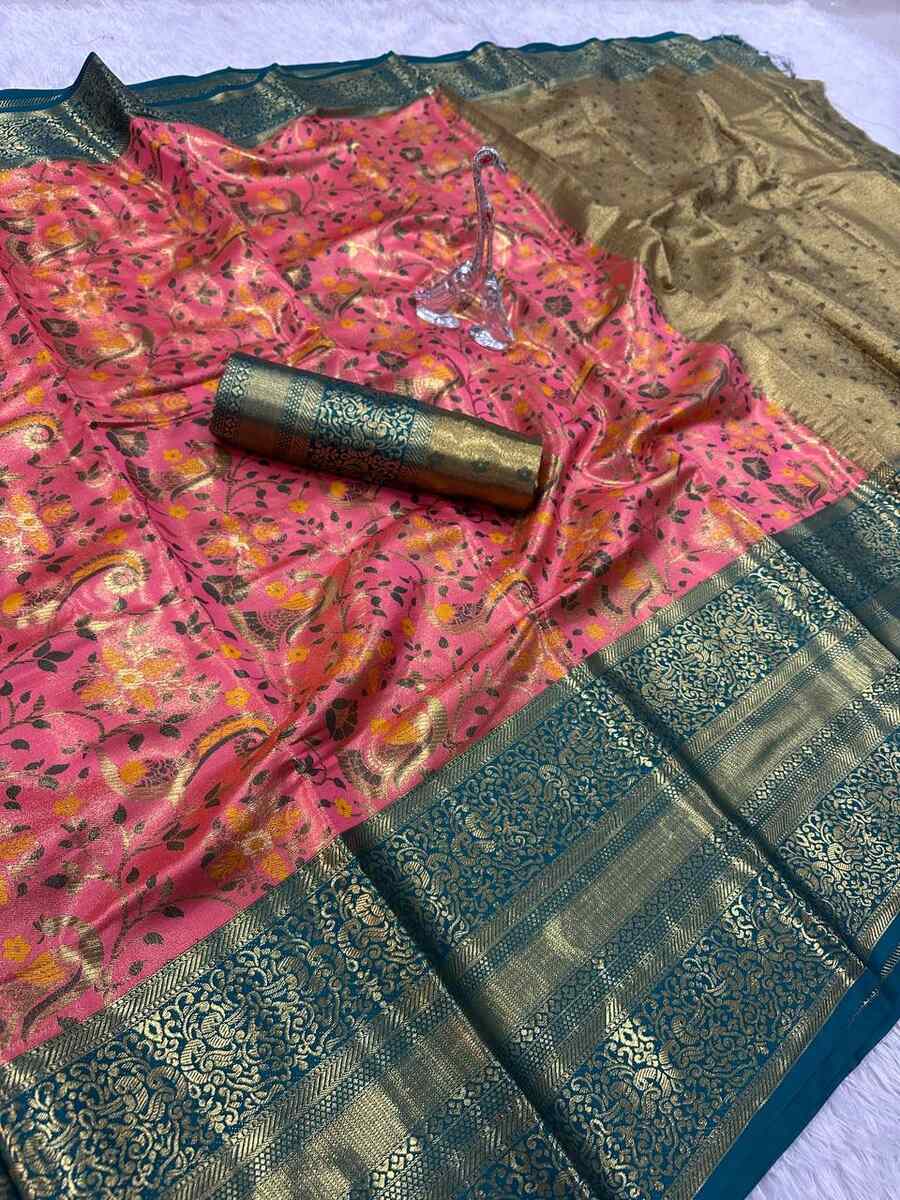 NEW ARRIVAL KANJIVARAM SILK GOLD ZARI RICH WEAVING WORK SAREE WITH UNSTITCHED BLOUSE FESTIVE WEAR WHOLESALE PRICE ETHNIC GARMENT (23)
