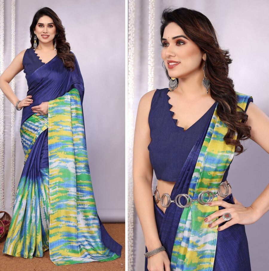 NEW ARRIVAL KHADI DIGITAL PRINTED SAREE WITH UNSTITCHED BLOUSE DAILY WEAR WHOLESALE PRICE ETHNIC GARMENT (16)