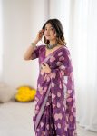 NEW ARRIVAL LINEN PATTA DIGITAL PRINTED SAREE WITH UNSTITCHED BLOUSE DAILY WEAR WHOLESALE PRICE ETHNIC GARMENT (7)