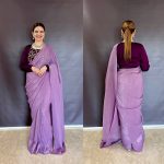 NEW ARRIVAL SILK PLAIN SAREE WITH SEQUENCE & DORI WORK UNSTITCHED BLOUSE AND KOTI FESTIVE WEAR WHOLESALE PRICE ETHNIC GARMENT (19)