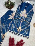 NEW ARRIVAL SLUB COTTON DIGITAL PRINT WORK CO-ORD SET OFFICE WEAR WHOLESALE PRICE ETHNIC GARMENT (5)