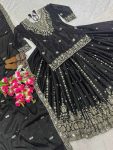 RICH LOOK CHINON SILK EMBROIDERY WITH SEQUENCE WORK TOP LEHENGA WITH DUPATTA WEDDING WEAR WHOLESALE PRICE ETHNIC GARMENT (3)